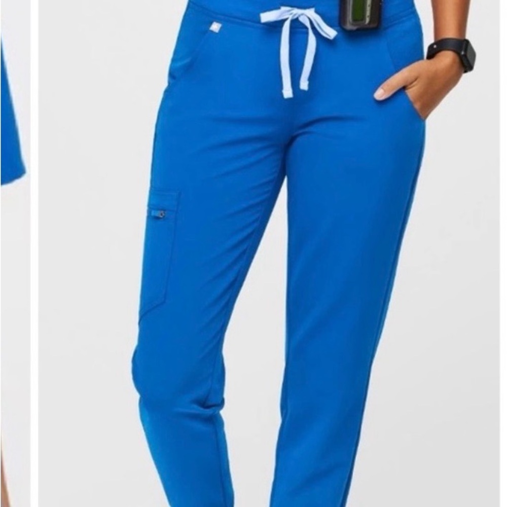 Figs Royal Zamora Blue Drawstring scrubs